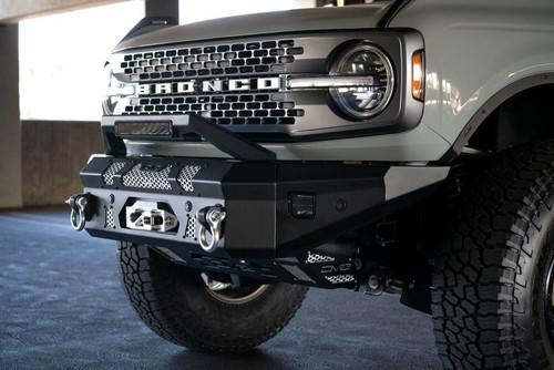 DV8 Offroad LBUN-01 Bull Bar with LED Light Bar Mount for 2021 Ford Bronco