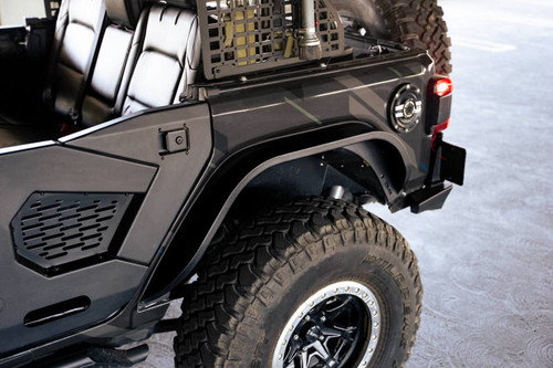 DV8 Offroad FDJL-07 Slim Fender Flares for 2018-2021 Jeep Wrangler JL - Micro-Texture Powder-Coat