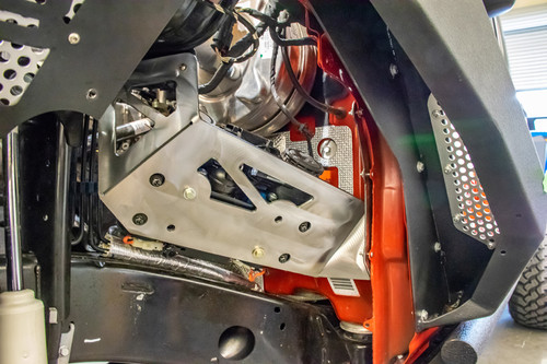 DV8 Offroad CMJL-01 Air Suspension Compressor Mount for 2018-2021 Jeep Gladiator, Wrangler - Steel