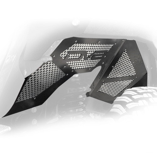 DV8 Offroad INFEND-03FB Fender Liner for 2018-2022 Jeep Gladiator, Wrangler, Wrangler JK - Black Powder Coat