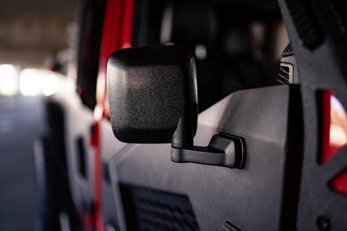 DV8 Offroad HDJL-02F Spec Series Front Half Doors for 2018-2021 Jeep Wrangler JL - Micro-Texture Black Powder Coat