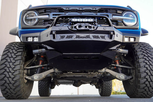 DV8 Offroad FBBR-05 Spec Series Front Bumper for 2021-2023 Ford Bronco - Micro-Texture Black Powder Coat
