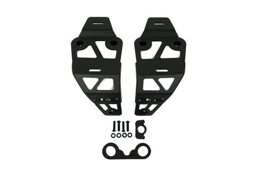 DV8 Offroad LBJL-06 Light Bar Mounting Bracket for 2020-2022 Jeep Gladiator, Wrangler - Micro-Texture Black Powder Coat