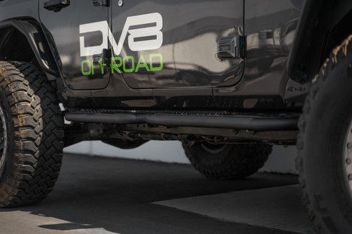 DV8 Offroad SRJL-08 Rocker Panel Guard for 2018-2022 Jeep Wrangler JL - 3Mm, 4Mm, And 5Mm Steel Plate & 2Mm Steel Tube