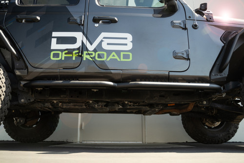 DV8 Offroad SRJL-08 Rocker Panel Guard for 2018-2022 Jeep Wrangler JL - 3Mm, 4Mm, And 5Mm Steel Plate & 2Mm Steel Tube