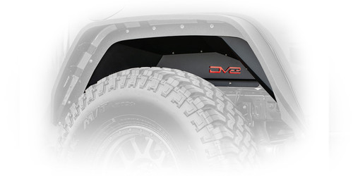DV8 Offroad INFEND-04RB Fender Liner for 2020-2021 Jeep Gladiator - Black Powder Coat