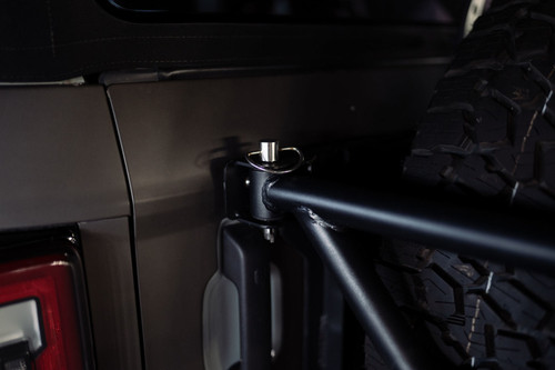 DV8 Offroad TCBR-01 Spare Tire Guard and Accessory Mount for 2021-2023 Ford Bronco - 3.5Mm Steel Plate, 1.5Mm/2Mm Steel Tube