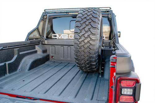 DV8 Offroad TCGL-02 Spare Tire Carrier for 2020-2021 Jeep Gladiator