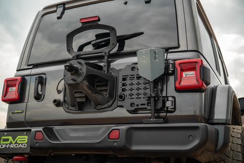 DV8 Offroad TCJL-04 Tailgate Reinforcement Molle Panel for 2018-2025 Jeep Wrangler