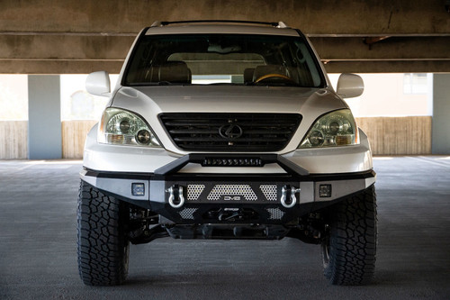 DV8 Offroad FBGX-02 Bumper for 2003-2009 Lexus GX470 - Micro-Texture Black Powder Coat