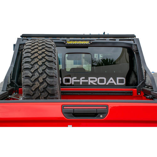 DV8 Offroad RRGL-01 Truck Cab Protector / Headache Rack for 2020-2021 Jeep Gladiator - Steel