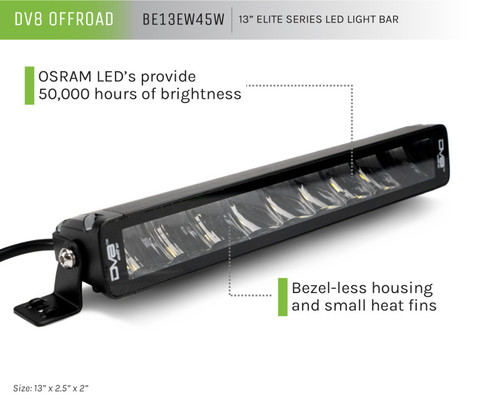 DV8 Offroad BE13EW45W Light Bar