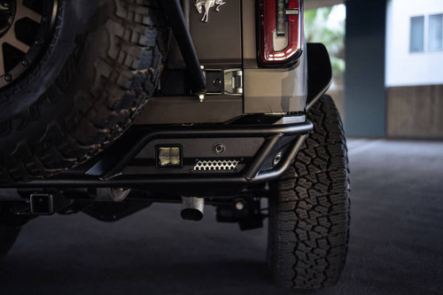 DV8 Offroad RBBR-04 Competition Series Rear Bumper for 2021-2023 Ford Bronco - 3.5Mm And 5Mm Steel Plate/1.5Mm Steel Tube