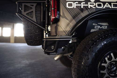 DV8 Offroad RBBR-04 Competition Series Rear Bumper for 2021-2023 Ford Bronco - 3.5Mm And 5Mm Steel Plate/1.5Mm Steel Tube