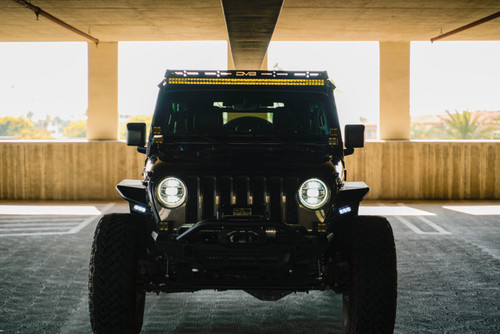 DV8 Offroad LBJL-11 Light Bar Mounting Bracket for 2018-2022 Jeep Wrangler JL, Gladiator - Micro-Texture Powder-Coat