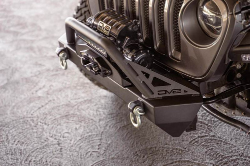 DV8 Offroad FBJL-05 FS-15 Series Stubby Front Bumper for 2007-2021 Jeep Wrangler JK/JL, Gladiator - Micro-Texture Powder-Coat