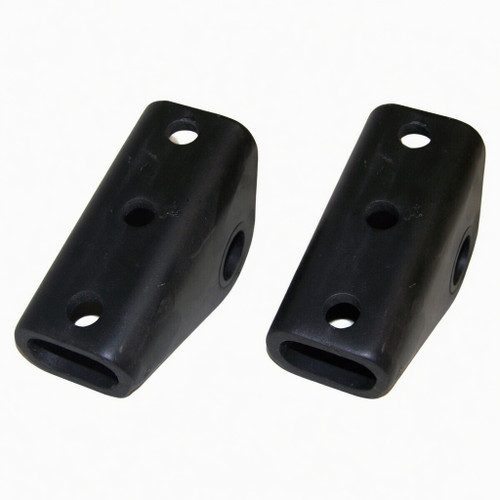 Crown Automotive J0645966 Leaf Spring Shackle Bracket 2-Pack for 1953-1975 Jeep CJ-3B/5/6 and 1946-1963 Willys w/ Silent Block Shackles