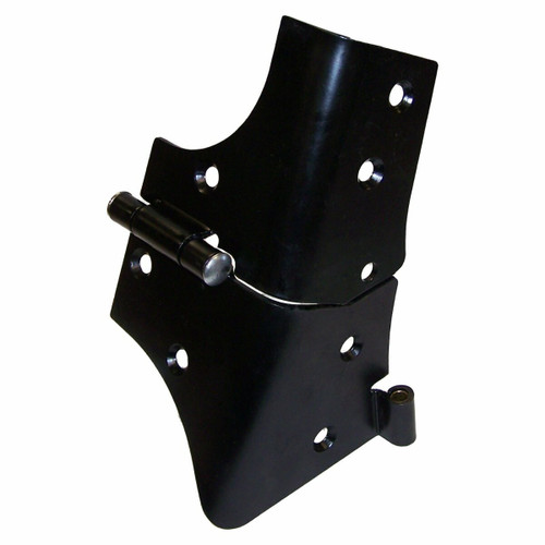 Crown Automotive 55075702AH & 55075703AH Left + Right Windshield Hinge Pair for 1997-2006 Jeep TJ Wrangler, Black Primed Steel