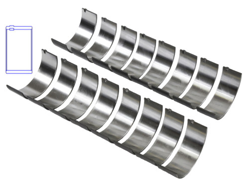 Enginetech BB253J040 .040 Undersize Rod Bearing Set for 1967-2021 Chevy GMC Buick 4.3L-7.0L V8 - Complete Connecting Rod Bearing Set