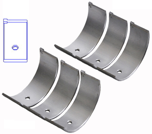 Enginetech BB2403.50 .50mm Undersize Rod Bearing Set for 1985-2000 Chevy Geo 1.0L 61ci I3 - Complete Connecting Rod Bearing Set
