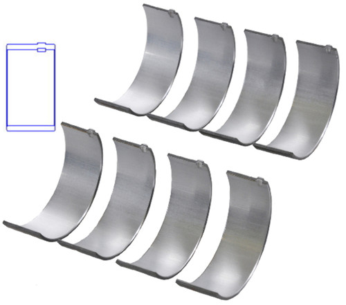 Enginetech BB308J.25 .25mm Undersize Rod Bearing Set for 1995-2010 Dodge Chrysler Jeep 2.4L 148ci I4 - Complete Connecting Rod Bearing Set