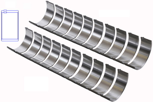 Enginetech BB311J.25 .25mm Undersize Rod Bearing Set for 1997-2019 Ford 6.8L 415ci V10 - Complete Connecting Rod Bearing Set