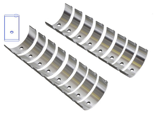 Enginetech BB214J010 .010 Undersize Rod Bearing Set for 1962-2001 Ford Lincoln Mercury 3.3L-5.0L I6 - Complete Connecting Rod Bearing Set