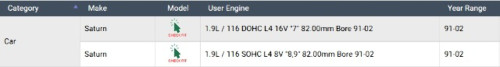 Enginetech BB414JSTD Standard Rod Bearing Set for 1991-2002 Saturn 1.9L 116ci I4 - Complete Connecting Rod Bearing Set - For Engine Rebuilds