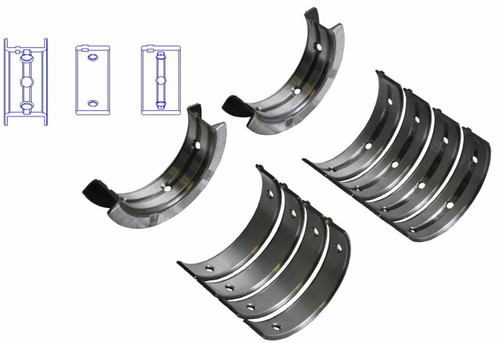 Enginetech BC5382.50 0.50mm Undersize Main Bearing Set for 1998-2014 Subaru Saab 2.0L/2.5L 4cyl - Complete OEM-Spec Main Bearing Set