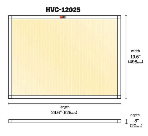 K&N HVC-12025 MERV 11 Washable & Reusable HVAC Filter 20x25x1 - Synthetic Media, Lifetime Warranty