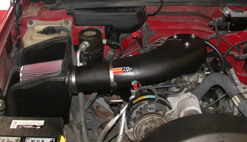 K&N 57-3026 57 Series FIPK Performance Air Intake System for 1988-1995 Chevrolet, GMC Blazer, C1500, C1500 Suburban, C2500, C2500 Suburban - Red Cotton Gauze Filter, Gen II