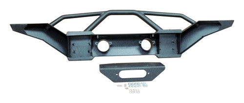 RT Off-Road RT20041 Heavy Duty Full-Width Front Bumper for 2007-18 Jeep JK Wrangler, Black Textured Powder Coat Finish w/ Shackle