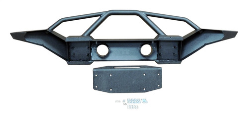RT Off-Road RT20041 Heavy Duty Full-Width Front Bumper for 2007-18 Jeep JK Wrangler, Black Textured Powder Coat Finish w/ Shackle