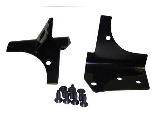 RT Off-Road RT28001 Black Windshield Light Mount Bracket set for 1997-2006 Jeep TJ Wrangler