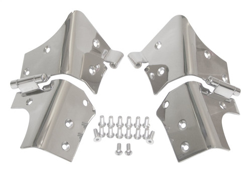 RT Off-Road RT34066 Stainless Steel Windshield Hinge Set for 1997-2006 Jeep TJ Wrangler, Includes 2 Hinges and Hardware