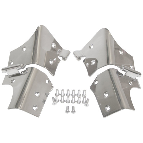 RT Off-Road RT34066 Windshield Hinge Kit Front Left & Right - Fits 1997-2006 Jeep TJ Wrangler