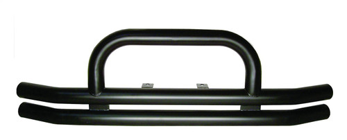 RT Off-Road RT20006 Double Tube Front Bumper w/ Stinger for 1976-1986 Jeep CJ-5, CJ-7, CJ-8 & 1987-2006 YJ, TJ Wranglers, Semi-Gloss
