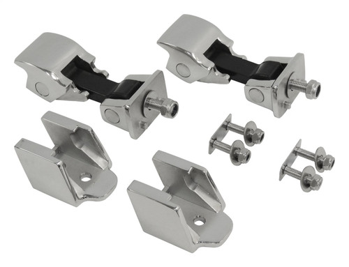 RT Off-Road RT26044 Stainless Steel Hood Catch Kit for 1997-2006 Jeep TJ Wrangler, Includes 2 Hood Catches, 2 Brackets, and Hardware