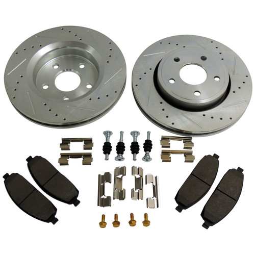 RT Off-Road RT31008 Disc Brake Upgrade Kit Front Left & Right - Fits 2005-2010 Jeep WK