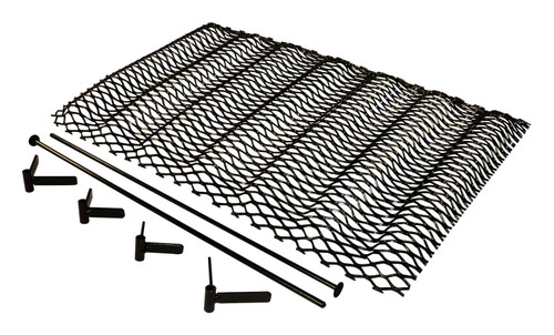 RT Off-Road RT26079 Formed Steel One-Piece Grille for 1997-2006 Jeep TJ Wrangler, Gloss Finish, Mounts Behind the OE Grille