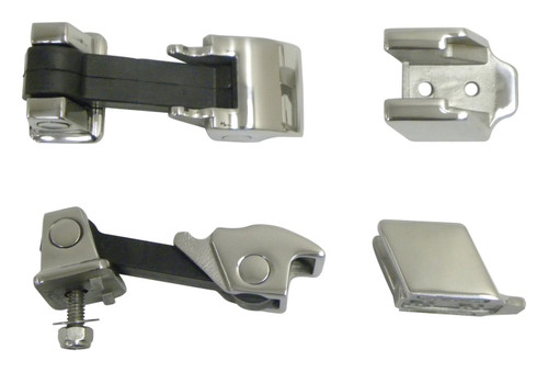 RT Off-Road RT34075 Left & Right Stainless Steel Hood Catch Kit Jeep 2007-2018 JK Wrangler