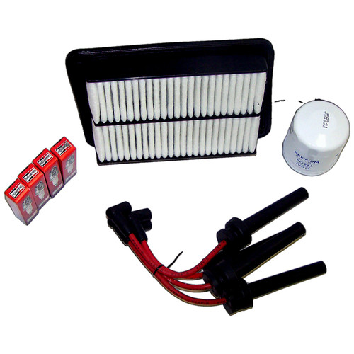 RT Off-Road TK40 Tune Up Kit for 2004-2005 Jeep KJ Liberty w/ 2.4L Engine, Includes Air Filter, Oil Filter, Spark Plugs & Ignition