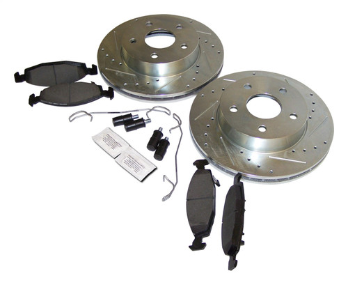 RT Off-Road RT31035 Front Performance Brake Kit for 1999-2002 Jeep WJ, WG Grand Cherokee w/ Teves Calipers. Includes Left & Right