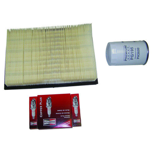 RT Off-Road TK42 Tune Up Kit for 2004-2007 Jeep KJ Liberty w/ 3.7L Engine, Includes Air Filter, Oil Filter & Spark Plugs