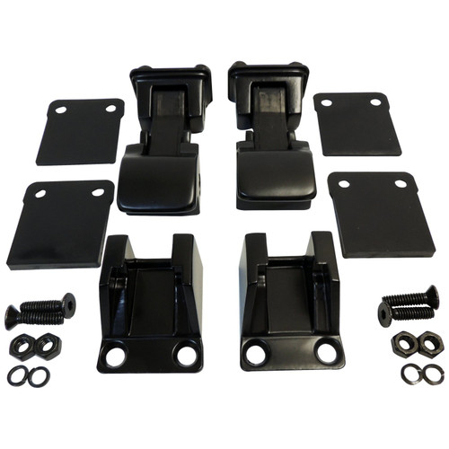 RT Off-Road RT34084 Hood Latch Assembly Front Left & Right Upper & Lower - Fits 1955-1986 Jeep CJ-5, CJ-6, CJ-7, CJ-8