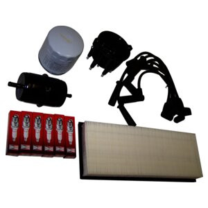RT Off-Road TK3 Tune Up Kit for 1994-1995 Jeep YJ Wrangler w/ 4.0L Engine, Includes Distributor Cap & Rotor, Air Filter, Fuel Filter