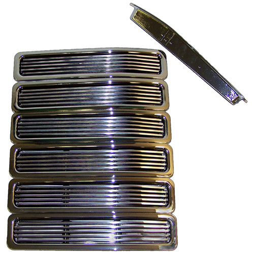 RT Off-Road RT26041 Grille Insert Set Front - Fits 1997-2006 Jeep TJ Wrangler, Snap-In Type
