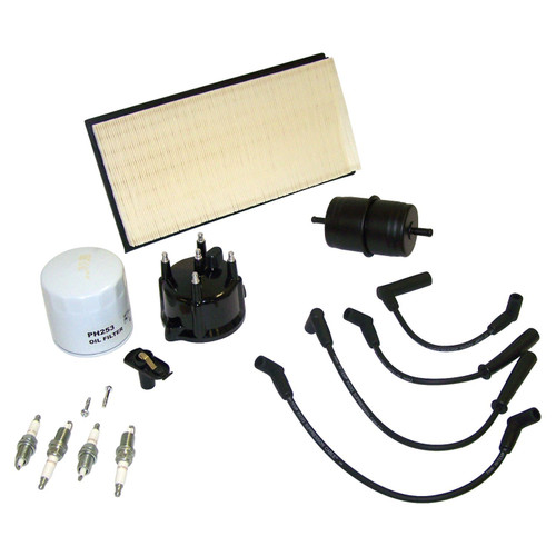 RT Off-Road TK20 Tune Up Kit for 1994-1996 Jeep XJ Cherokee w/ 2.5L Engine, Includes Distributor Cap & Rotor, Air Filter, Fuel