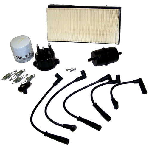 RT Off-Road TK20 Tune Up Kit for 1994-1996 Jeep XJ Cherokee w/ 2.5L Engine, Includes Distributor Cap & Rotor, Air Filter, Fuel