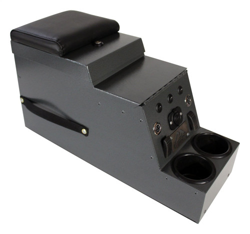 RT Off-Road RT27056 Steel Locking Center Console for 1976-1986 CJs and 1987-1995 YJ Wrangler, Constructed of 16GA Steel in a Rich